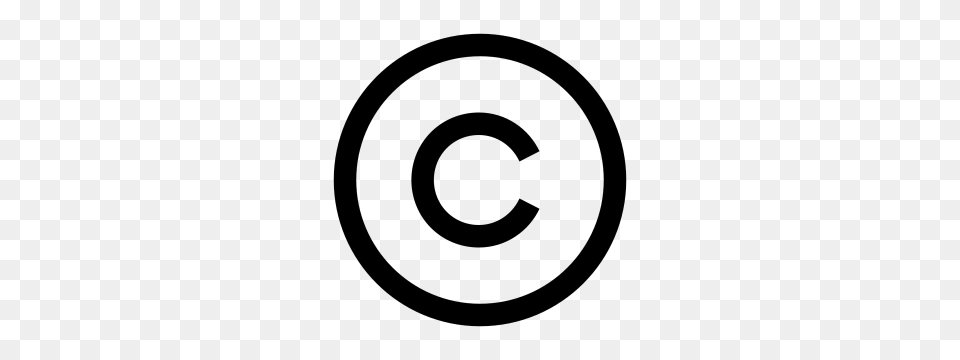 Copyright Symbol, Gray Free Png Download