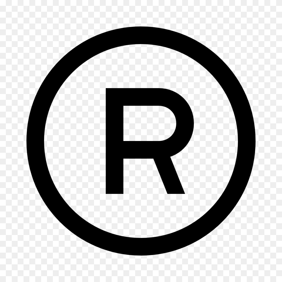 Copyright Symbol R Clipart, Gray Free Transparent Png