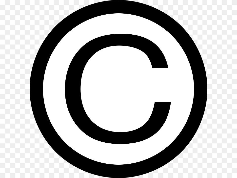 Copyright Symbol Sign Black White Circled Capital All Rights Reserved Free Png