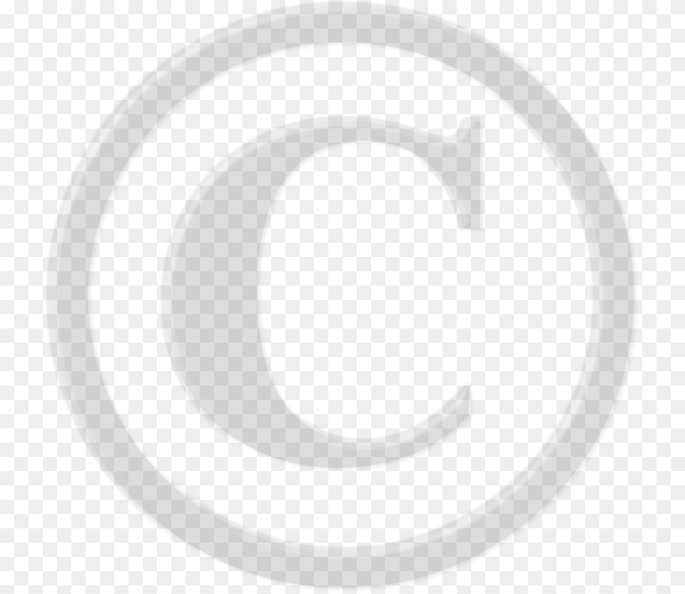 Copyright Symbol White, Text Free Transparent Png