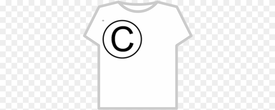 Copyright Symbols Black Roblox Logo T Shirt, Clothing, T-shirt Png Image