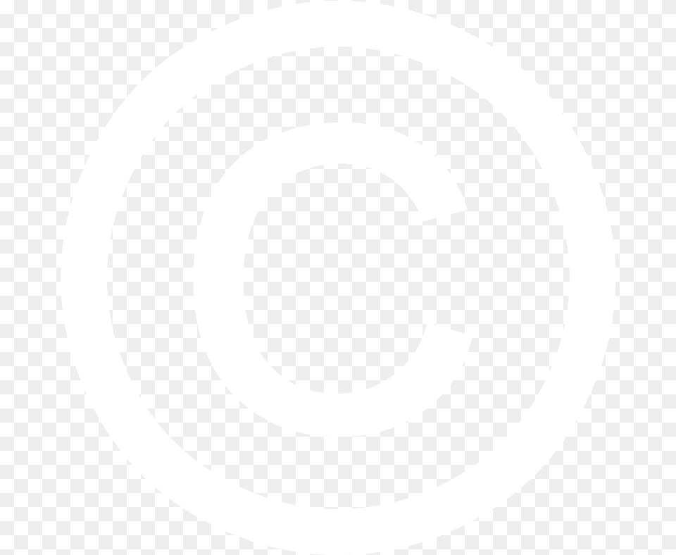 Copyright White Vector Copyright Logo White, Spiral, Disk Free Png Download