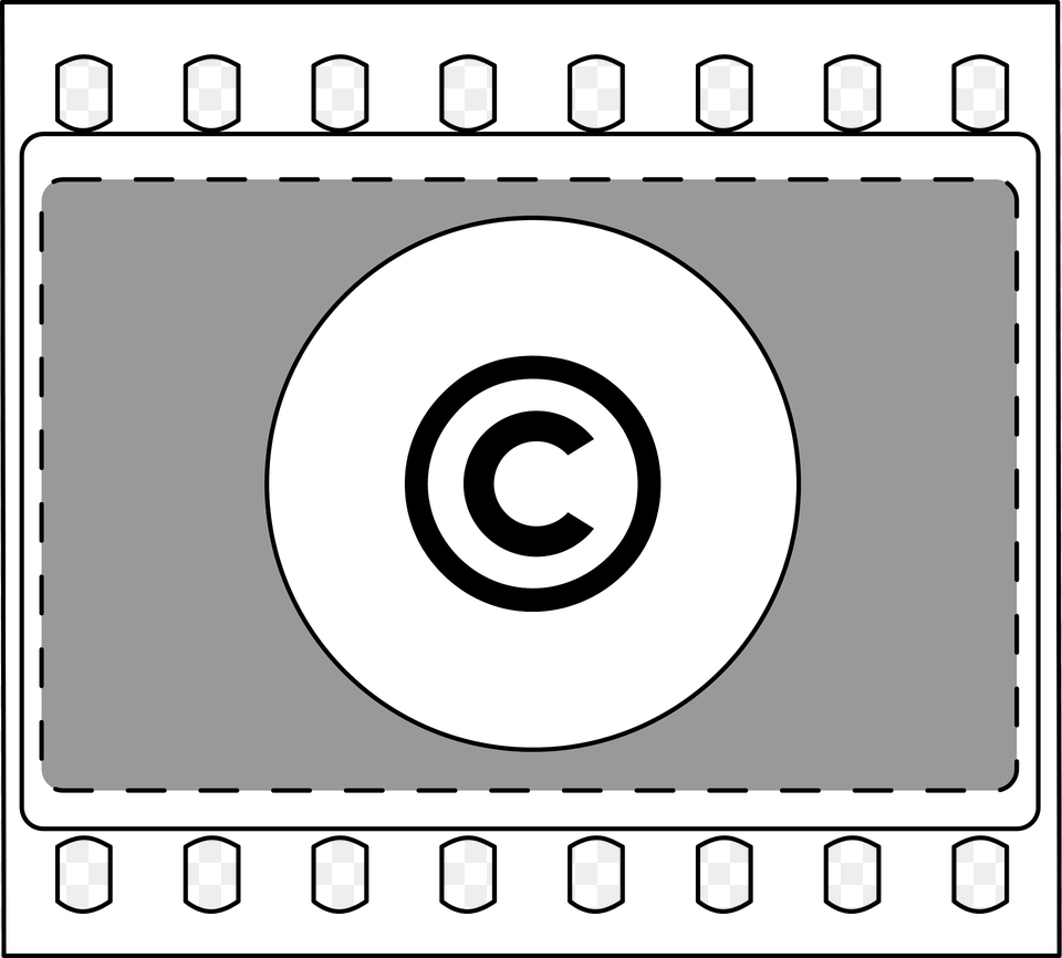 Copyrighted Film Frame Clipart, Spiral, Text Free Png Download