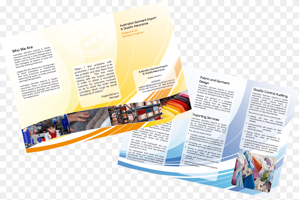 Copywriting And Designing A Tri Fold Brochure Brochure Garments Trifold, Advertisement, Poster, Person, Business Card Free Png Download