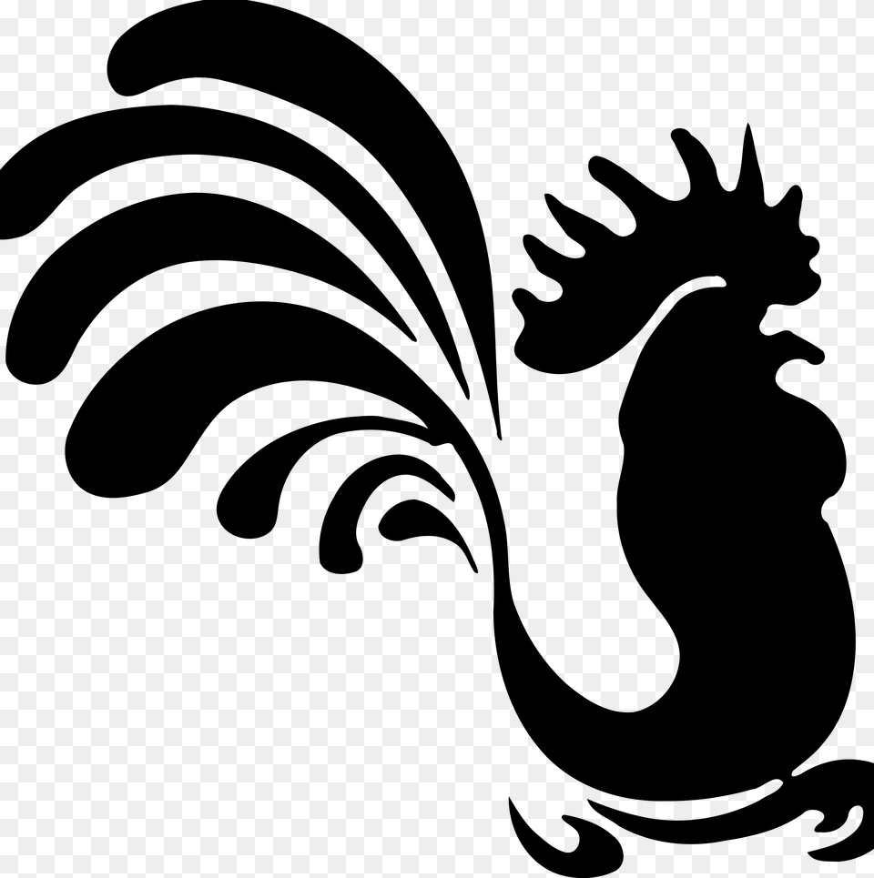 Coq Clip Arts Chicken Vector Art, Gray Free Png Download