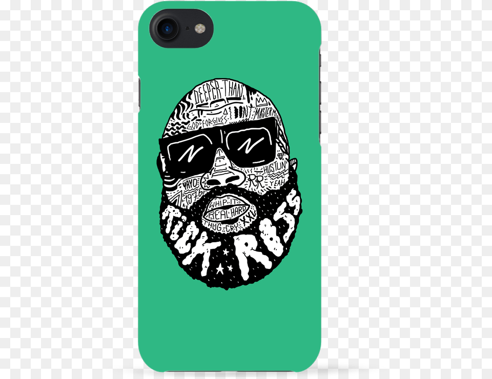 Coque 3d Iphone 7 Rick Ross Head De Nick Cocozza Rick Ross T Shirt, Electronics, Phone, Mobile Phone, Person Png