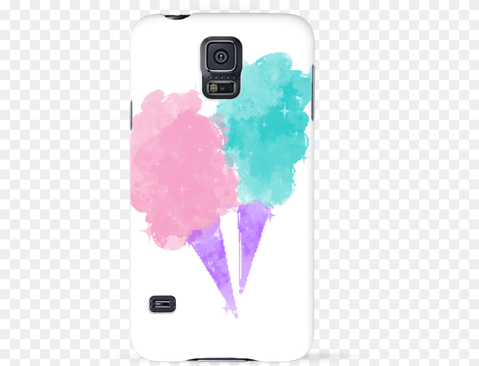 Coque 3d Samsung Galaxy S5 Watercolor Cotton Candy Ice Cream, Electronics, Mobile Phone, Phone Png Image
