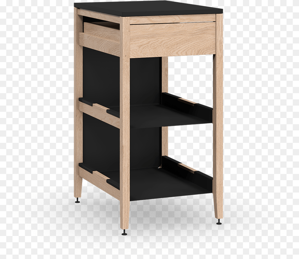 Coquo Radix White Oak Solid Wood Modular 2 Shelves Table Avec Rangement, Furniture, Drawer Png Image