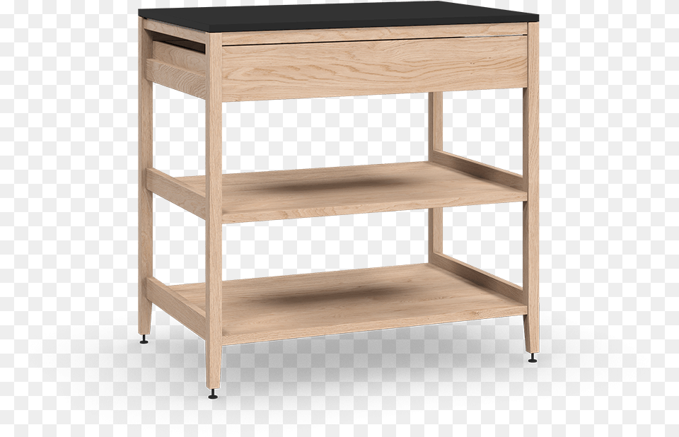 Coquo Radix White Oak Solid Wood Modular 2 Wood Shelves Shelf, Furniture, Table, Drawer Free Png Download
