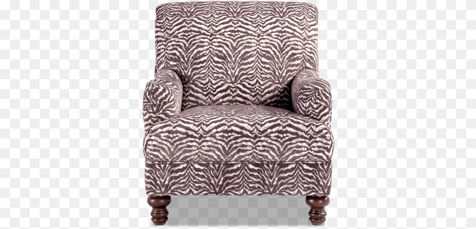 Cora Zebra Accent Chair Greenhouse Design Fabric B2776 Musk, Furniture, Armchair, Home Decor Free Png