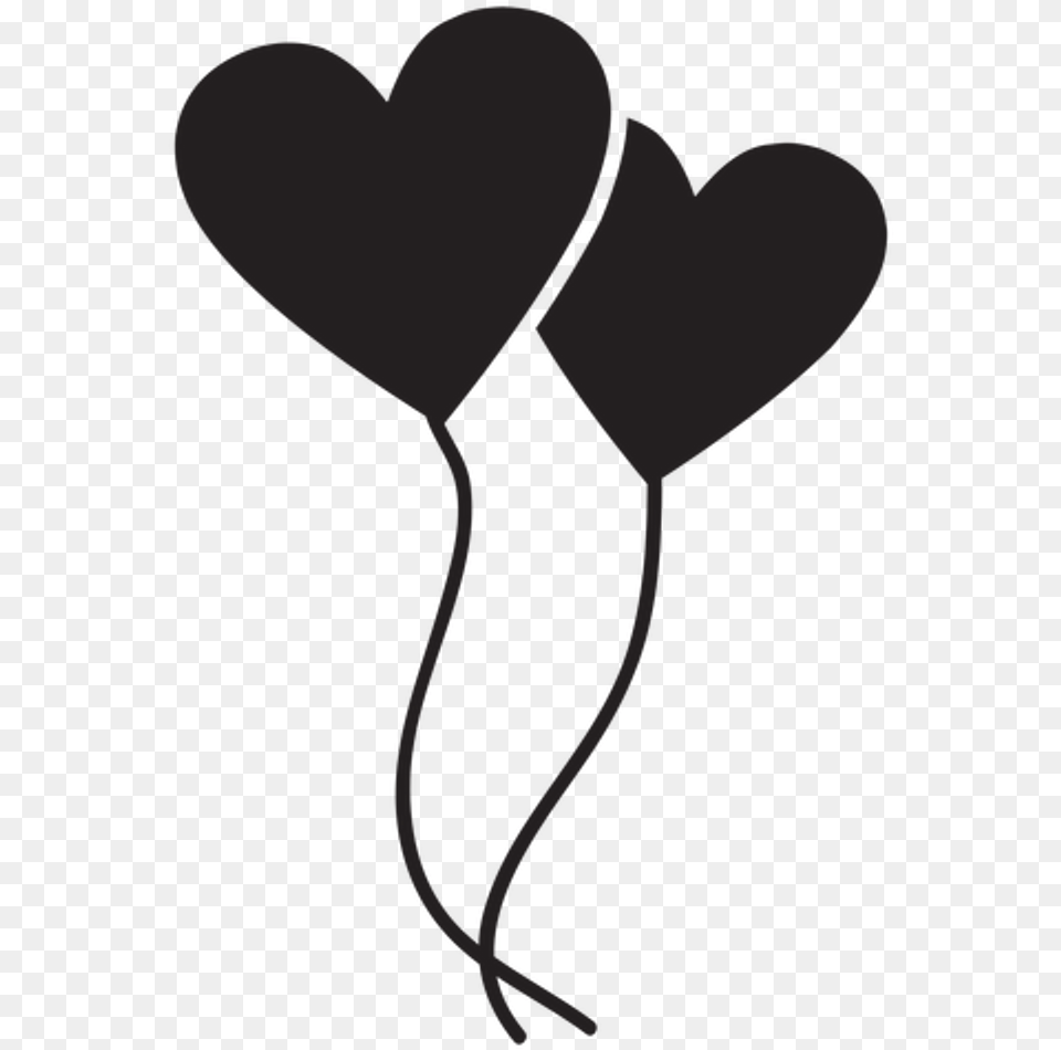 Coracao Black Balloon Love Like Balloon Black And White, Heart, Person Free Png Download