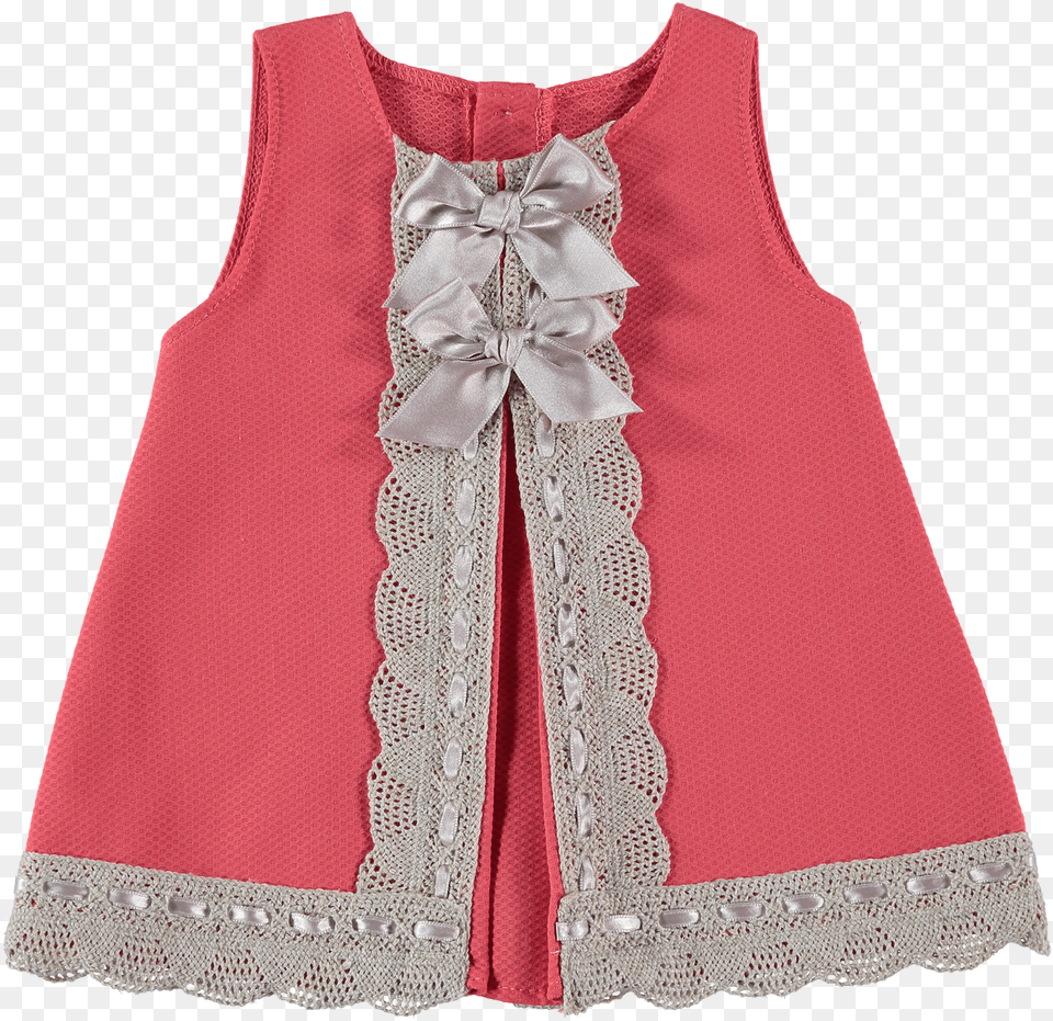 Coral Baby Dress By Juliana, Clothing, Vest, Blouse Free Transparent Png