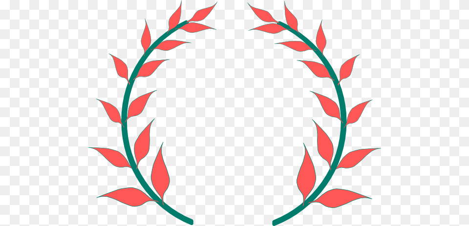 Coral Clipart Wreath, Pattern, Leaf, Plant, Art Png Image