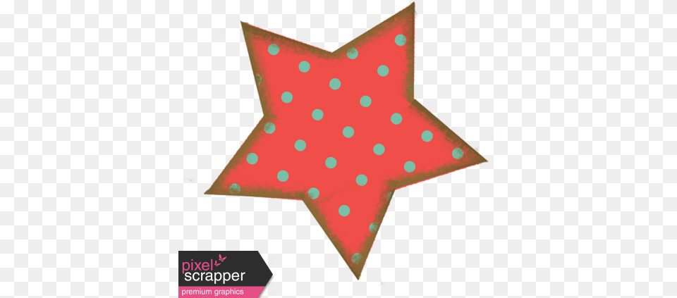Coral Polka Dot Star Graphic By Marisa Lerin Pixel Polka Dot, Pattern, Symbol, Star Symbol Free Transparent Png