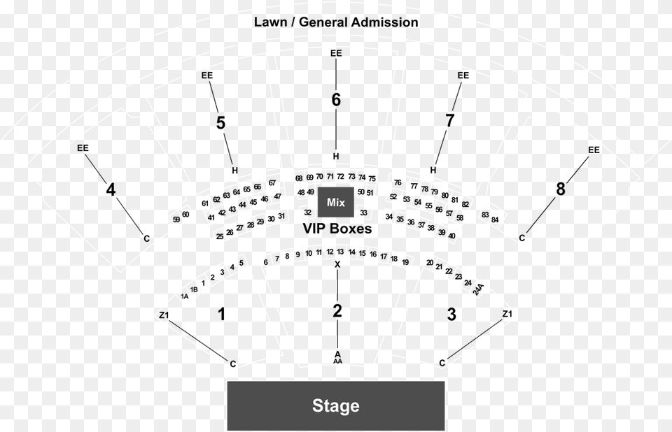 Coral Sky Amphitheatre Section 5 Row J, Cad Diagram, Diagram Png Image