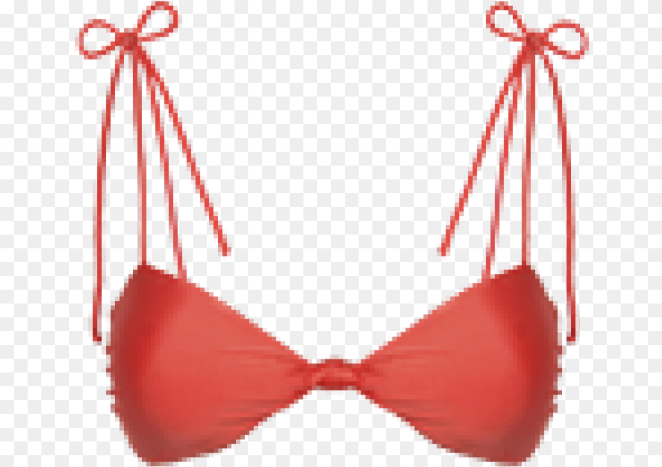 Coral Tied Knot Top Bikini Knot String, Accessories, Tie, Swimwear, Lingerie Png
