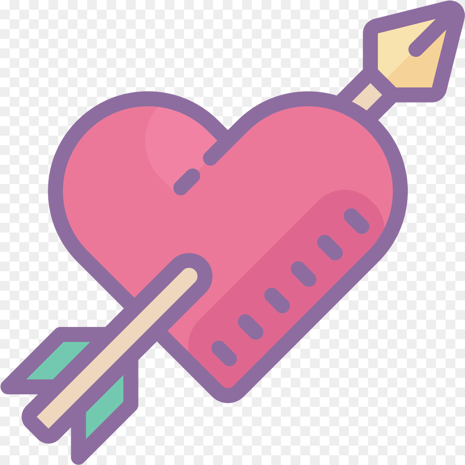 Corazn Con La Flecha Icon Com Flecha Fundo Transparente Free Transparent Png