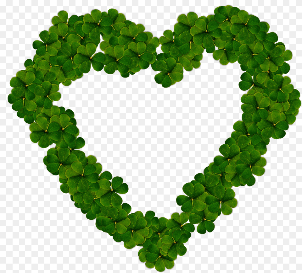 Corazn De Muchos Trboles Green Love Heart, Leaf, Plant, Symbol Free Png Download