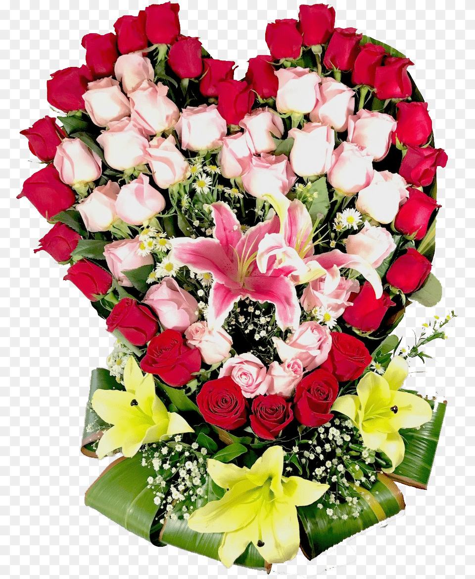 Corazn De Rosas Rojas Bouquet, Flower, Flower Arrangement, Flower Bouquet, Plant Free Png Download