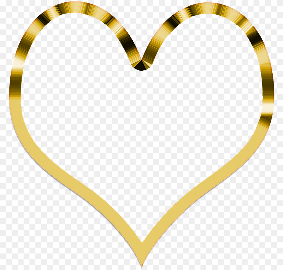 Corazn Dorado Simple Transparent Background Gold Heart Png