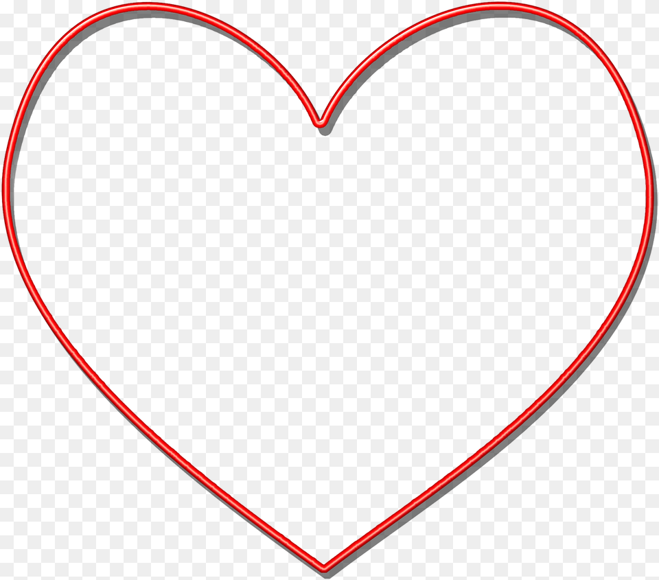 Corazn Rojo Silueta Forma Sombra Silueta De Corazn, Heart, Accessories, Jewelry, Necklace Free Png