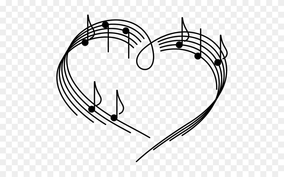 Corazon Con Notas Musicales, Bow, Weapon Free Transparent Png
