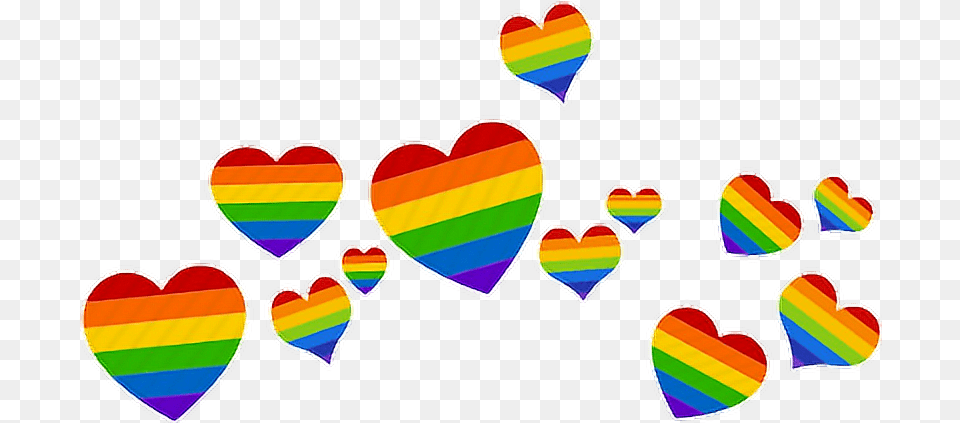 Corazon Corazones Arcoiris Rainbow Corona Love Tumblr Corona De Corazon Arcoiris, Heart, Dynamite, Weapon Free Transparent Png