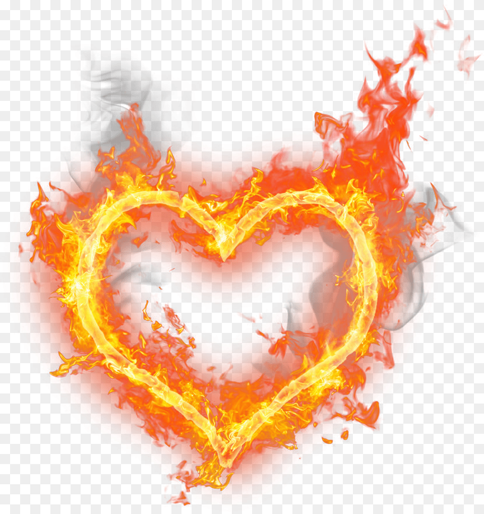 Corazon Fuego Amor Heart Fire Love, Flame, Adult, Male, Man Png Image