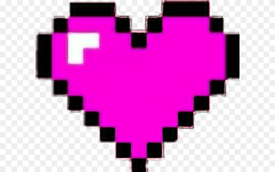 Corazones Corazon Heart Hearts Pixeles Minecraft Maincr 8 Bit Heart, Purple, Light Png