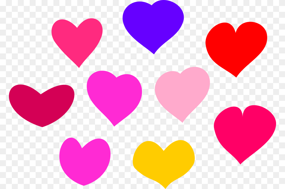 Corazones De Colores Clipart Colorful Hearts, Heart Png