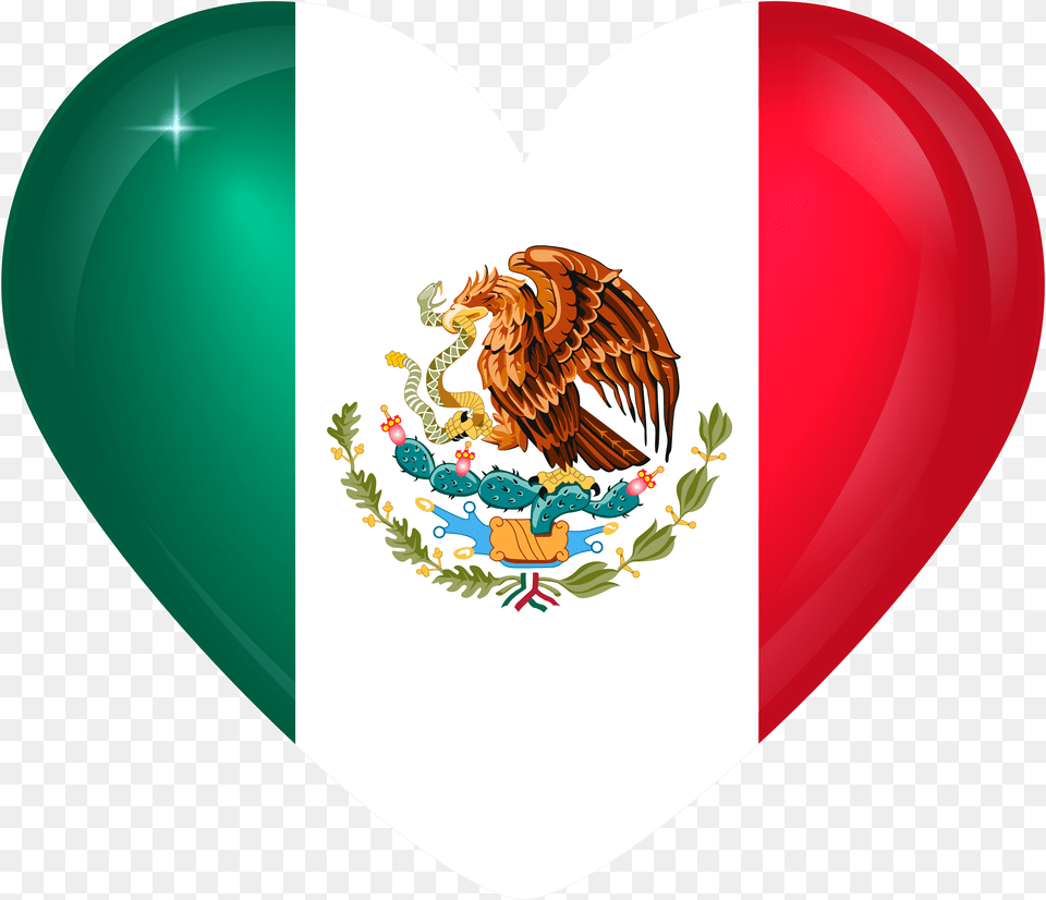 Corbata Mexico Flag Heart, Animal, Bird, Chicken, Fowl Free Png