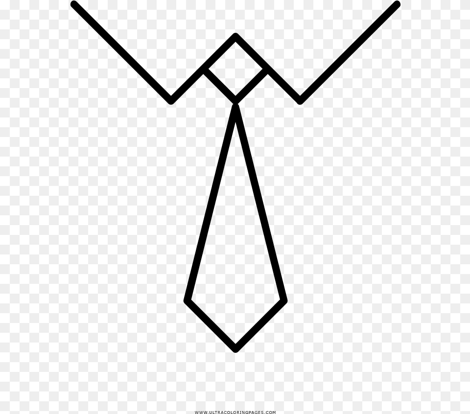 Corbata Pgina Para Colorear Gravata Em Desenho, Gray Free Png Download