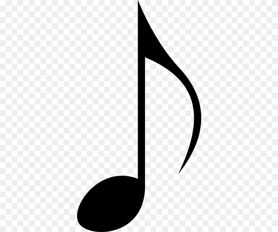 Corbeau Eighth Note, Gray Free Transparent Png