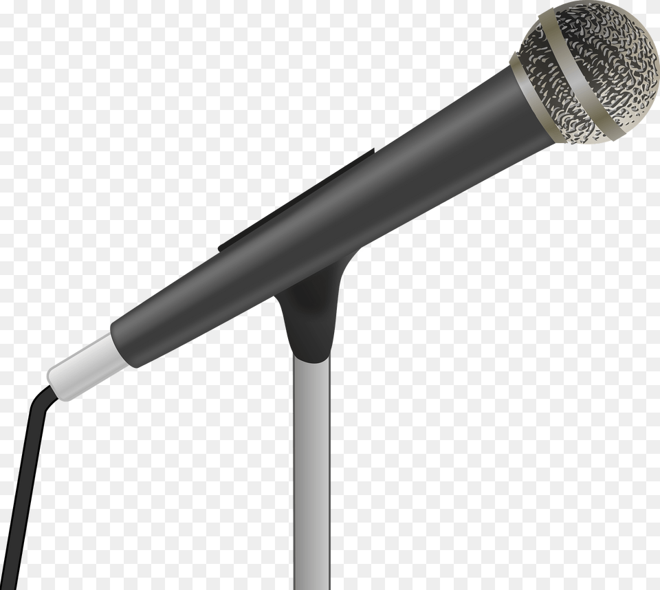 Corded Microphone On A Stand Clipart, Electrical Device, Blade, Razor, Weapon Free Png Download