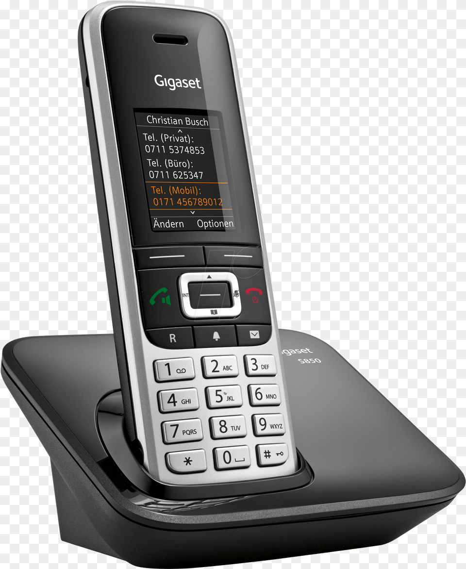 Cordless Telephone Gigaset S850a Go, Electronics, Mobile Phone, Phone, Texting Free Transparent Png