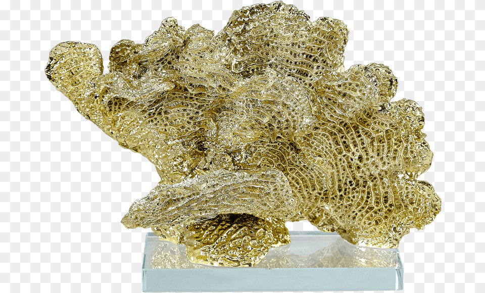 Corduroy On Base 10 Gold Bronze Sculpture, Mineral, Sea, Nature, Outdoors Png