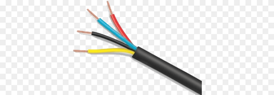 Core Submersible Flat Cable Electrical 4 Core Wire, Blade, Razor, Weapon Png Image