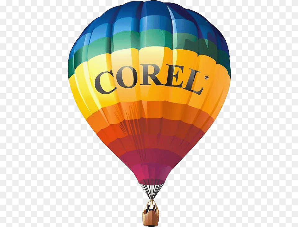 Coreldraw Logo2 Svg Corel Draw 2 Logo, Balloon, Aircraft, Hot Air Balloon, Transportation Png Image