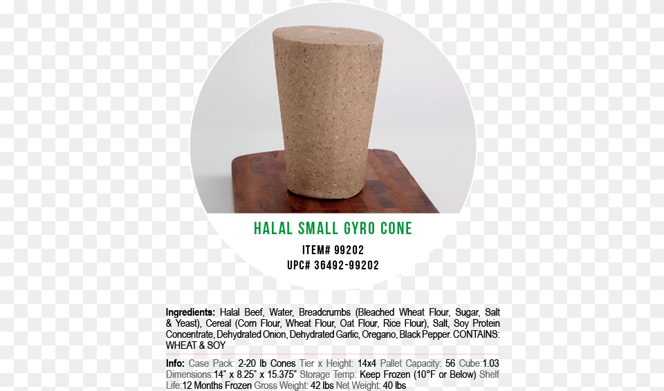 Corfu Halal Gyro Cones Small Coffee Table, Cork, Jar Png Image