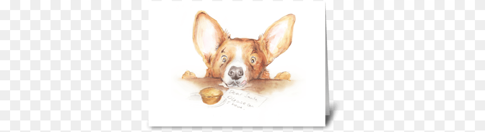 Corgi Christmas Greeting Card Chihuahua, Animal, Canine, Dog, Mammal Free Png