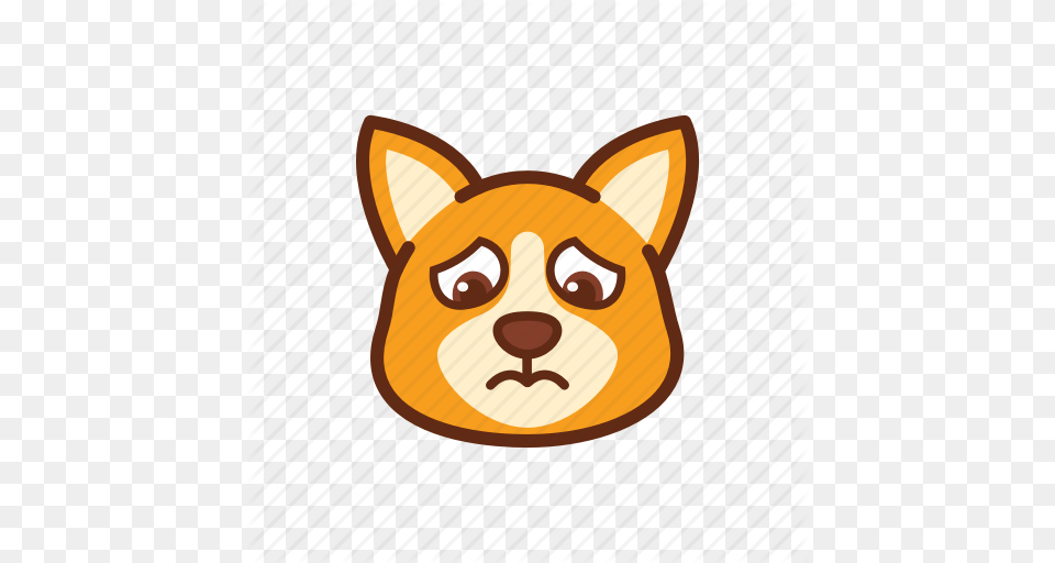 Corgi Cry Cute Dog Emoticon Expression Sad Icon, Animal, Fish, Sea Life, Shark Png