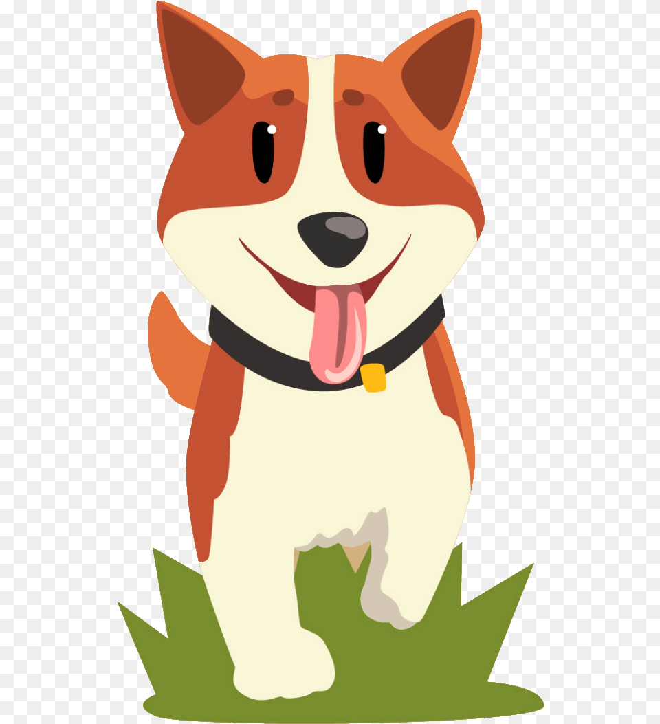 Corgi Dog Cartoon Walk, Animal, Fish, Sea Life, Shark Png Image