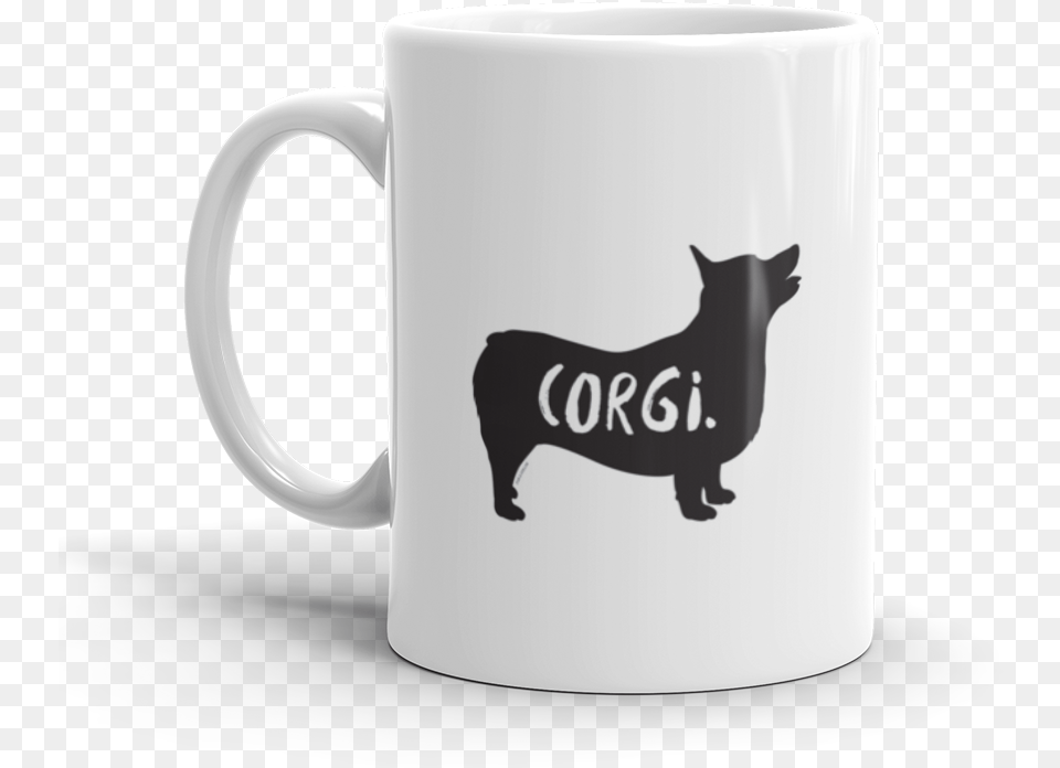Corgi Silhouette Coffee Cup, Animal, Beverage, Cat, Coffee Cup Png Image