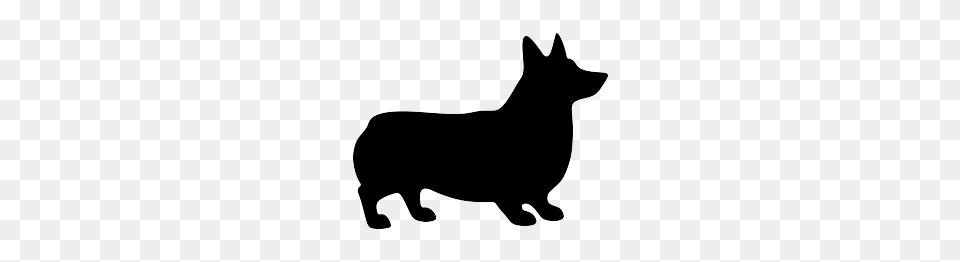 Corgi Silhouette Silhouettes Dog Silhouette, Stencil, Animal, Kangaroo, Mammal Free Png