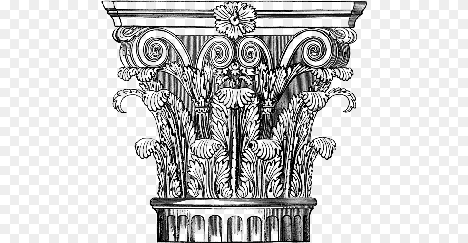 Corinthian Column Pittock Mansion Corinthian Column Illustration, Architecture, Pillar Png Image