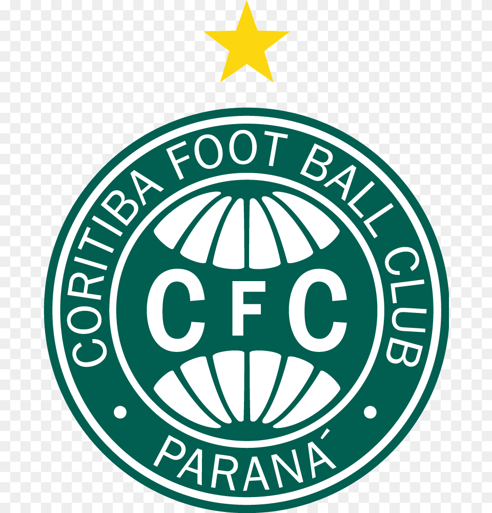 Coritiba Escudo Oficial Com Estrela Logo Coritiba, Badge, Symbol Free Png