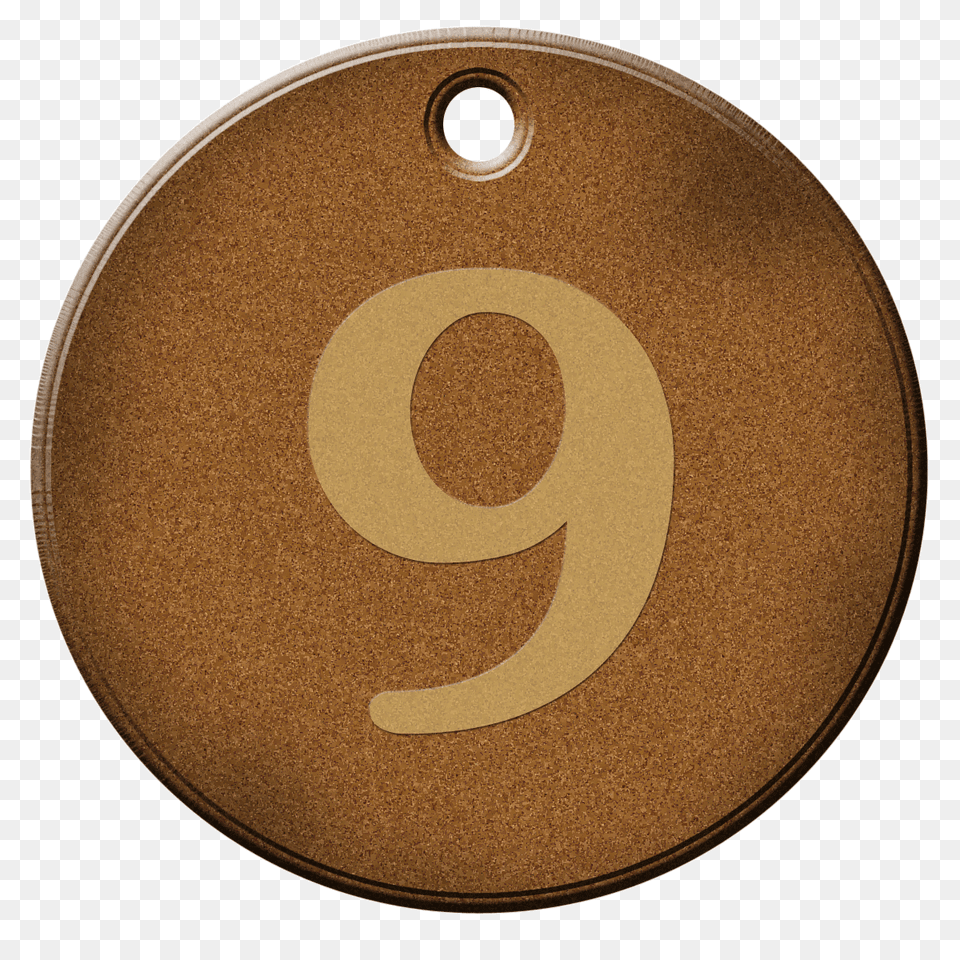 Cork Circle Number 9 Ge, Symbol, Text, Disk Png Image