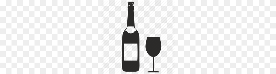Cork Wine Bottle Outline Clipart, Alcohol, Beverage, Liquor, Wine Bottle Free Png