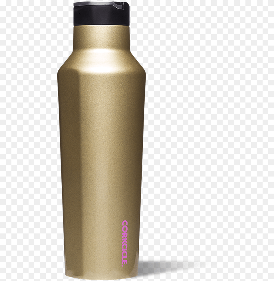 Corkcicle 40 Oz Sports Canteen In Glampagne Gold Glitter Water Bottle, Alcohol, Beer, Beverage Free Transparent Png