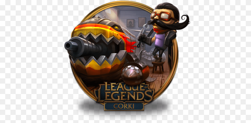 Corki Hot Rod Icon League Of Legends Gold Border Iconset Rumble Icone Lol Free Transparent Png